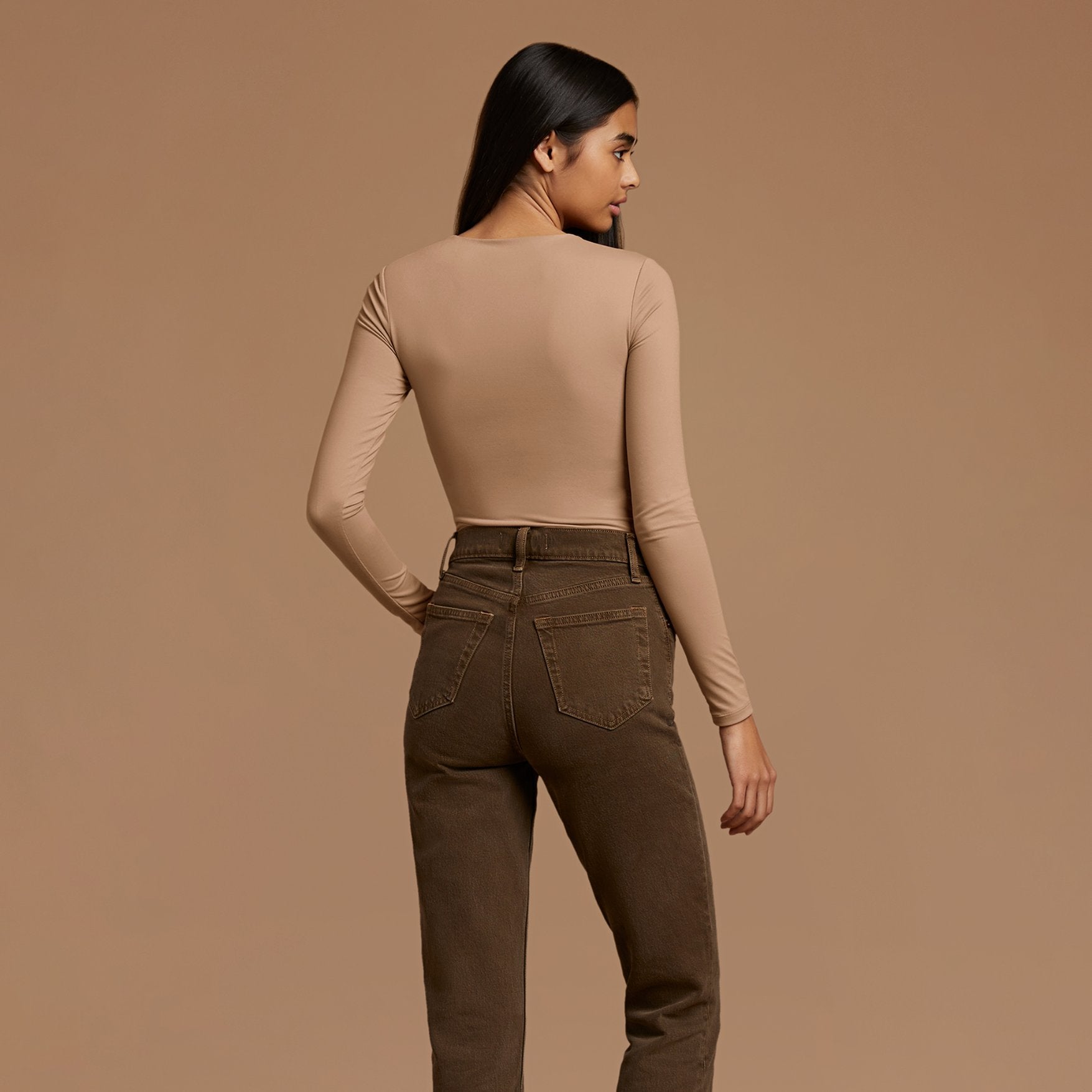 Women's Seamless Long Sleeve Shirt | Cinnamon