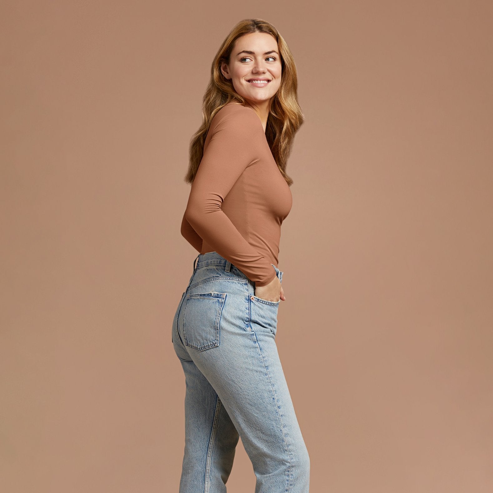 Women's Seamless Long Sleeve Shirt | Clay