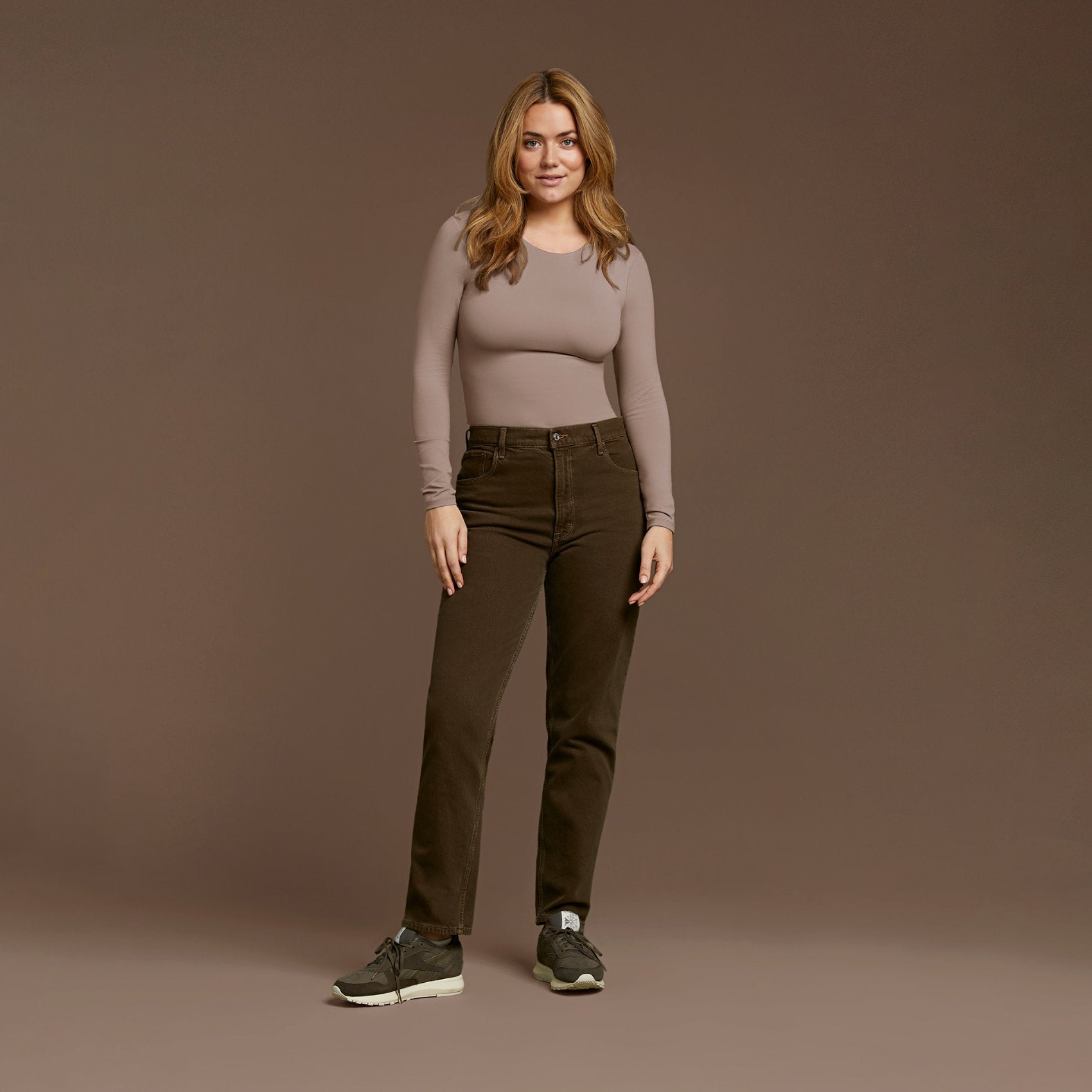 Women's Seamless Long Sleeve Shirt | Mocha