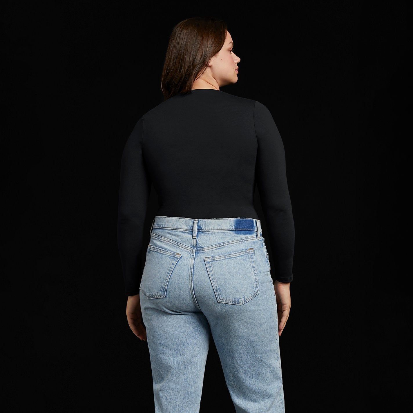 Women's Seamless Long Sleeve Shirt | Black