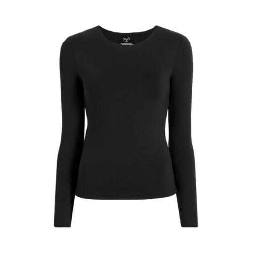 fitted black long sleeve shirt womens
