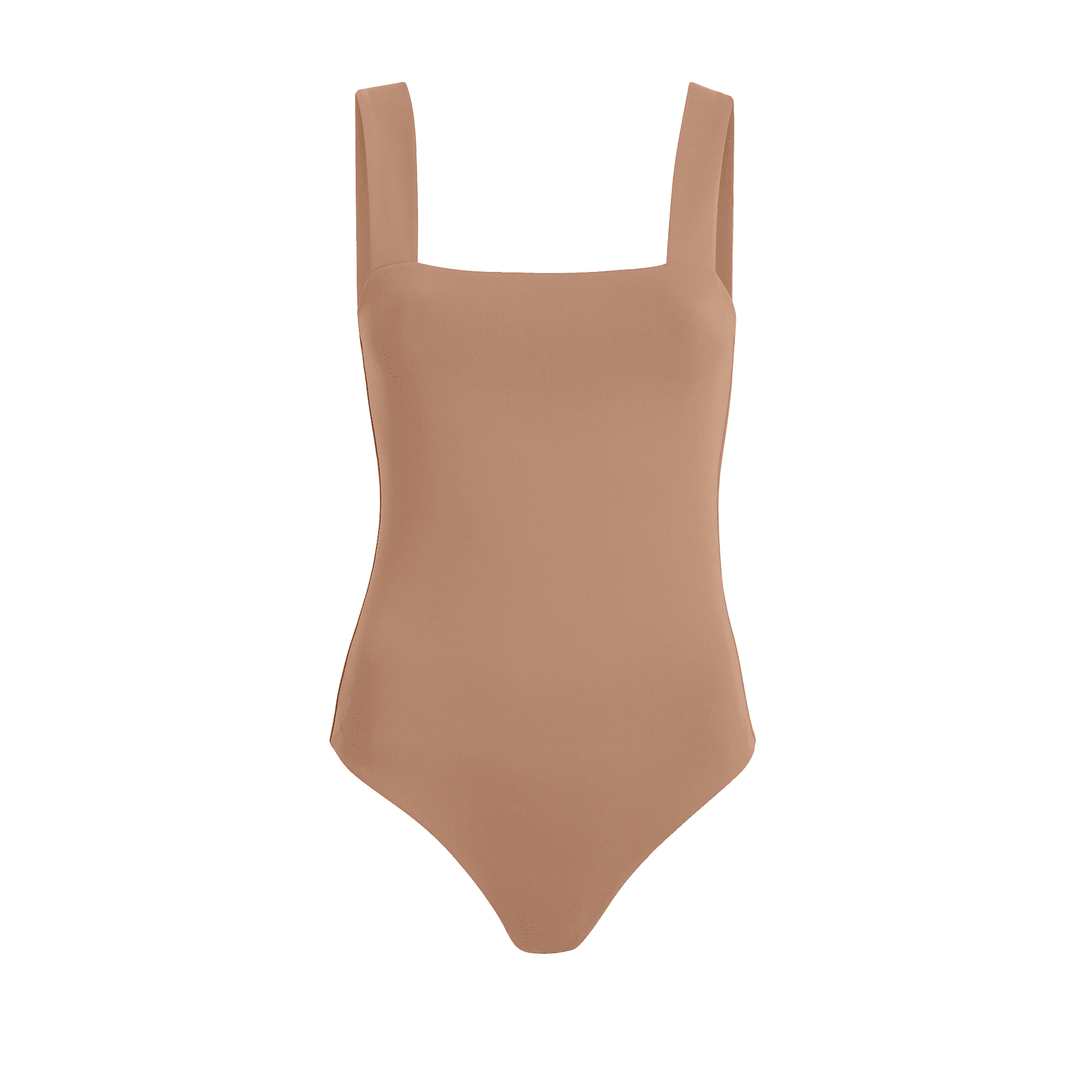 Women's Square Neck Tank Bodysuit | Cinnamon