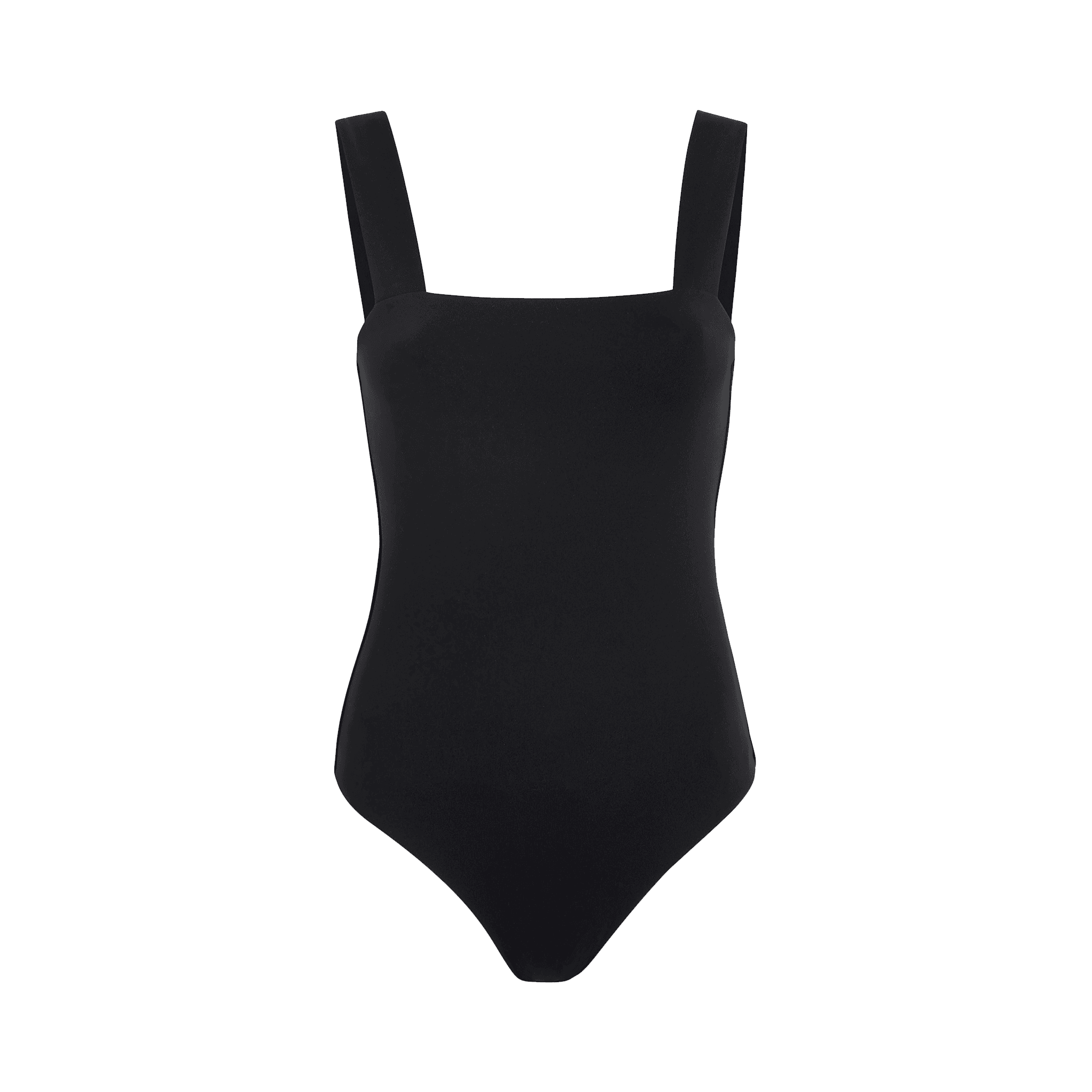 Women's Square Neck Tank Bodysuit | Black